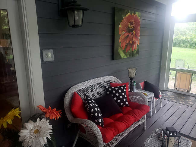 How do you light a screened porch?